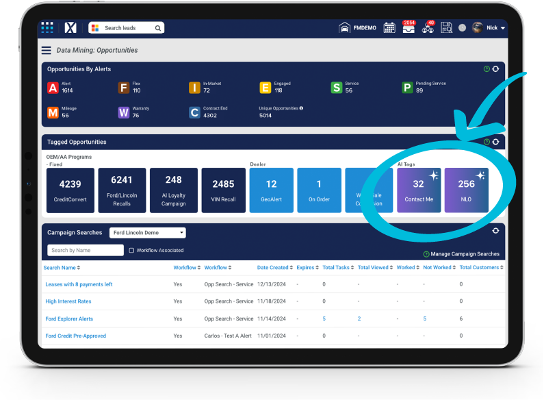 Opportunities Dashboard